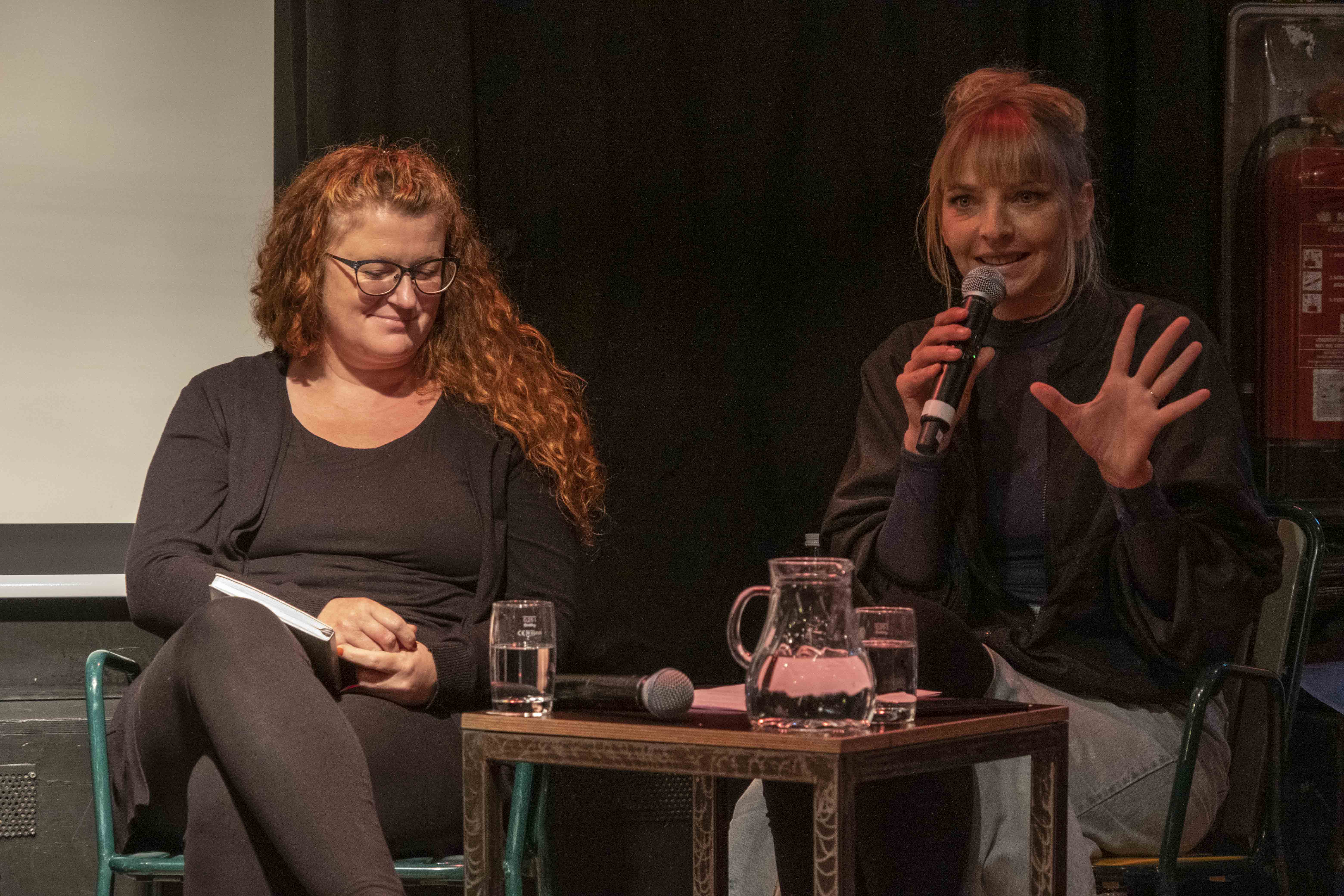 Betina Aumair (Autorin "Klassenreise"), Ivana Pilić (Moderation)