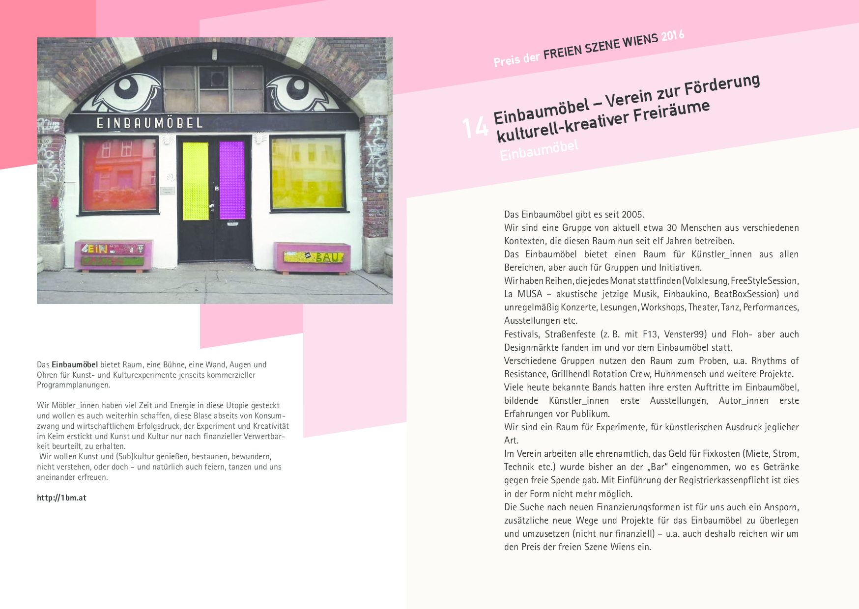 Einbaumöbel - Verein zur Förderung kulturell-kreativer Freiräume