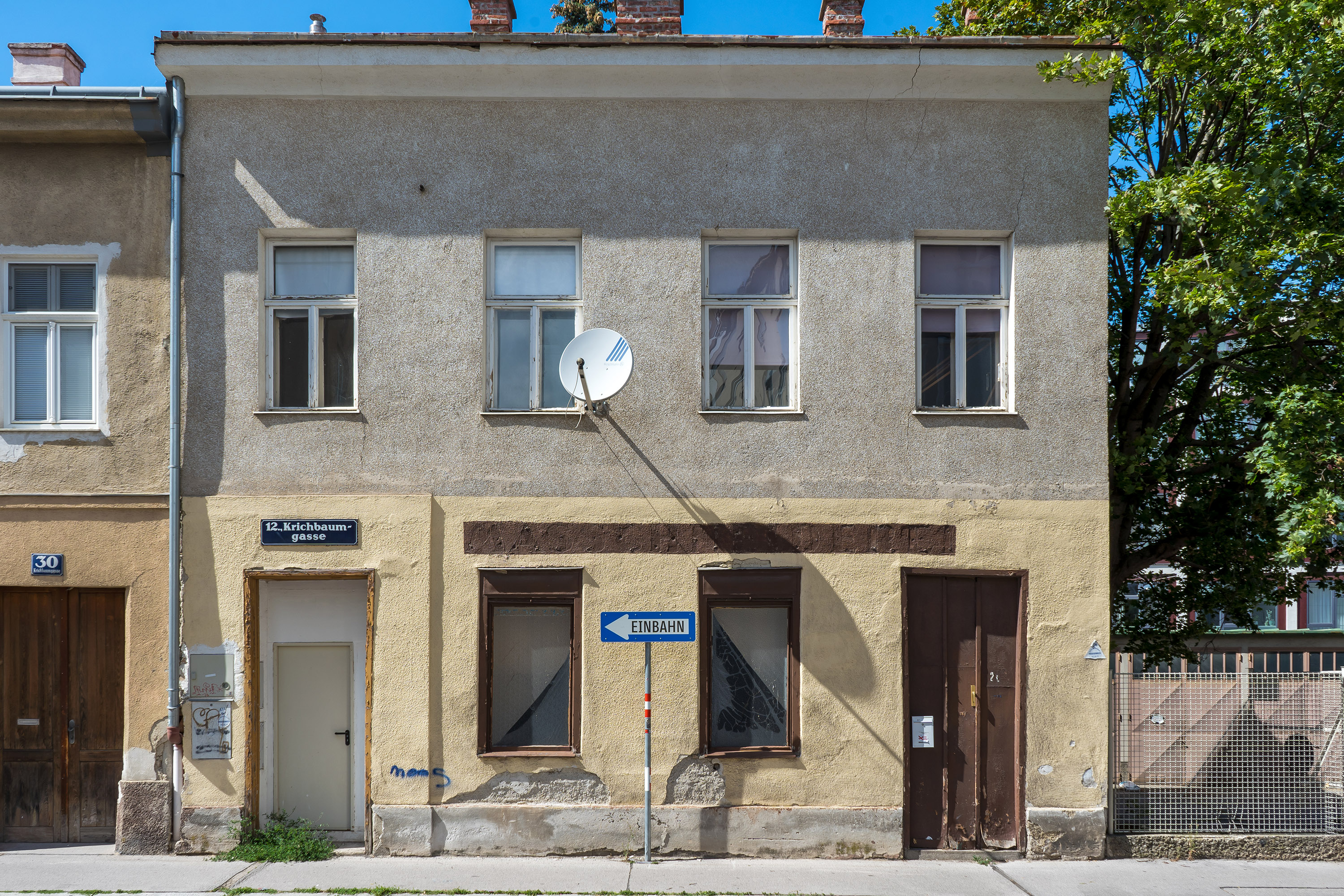 Foto: Georg Scherer/wienschauen.at Foto eines leerstehenden Wohnhauses